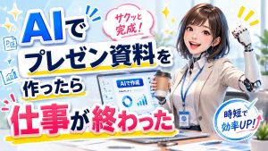AIでプレゼン資料を作ったら仕事が終わった