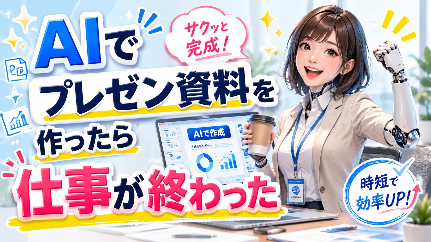 AIでプレゼン資料を作ったら仕事が終わった