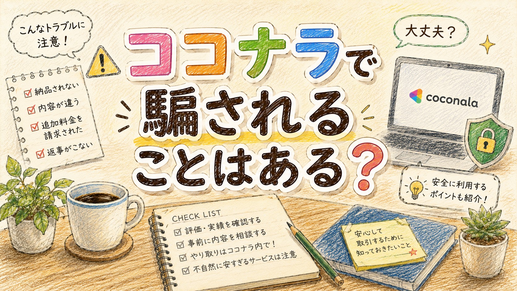 ココナラで騙されることはある?