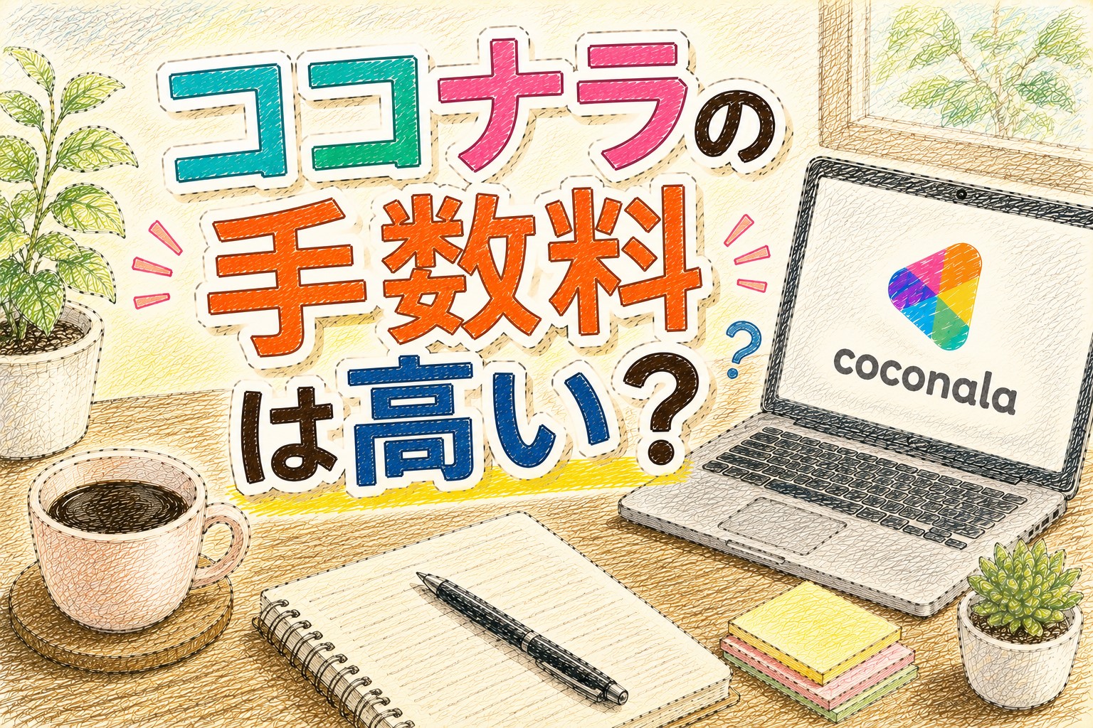 ココナラの手数料は高い?