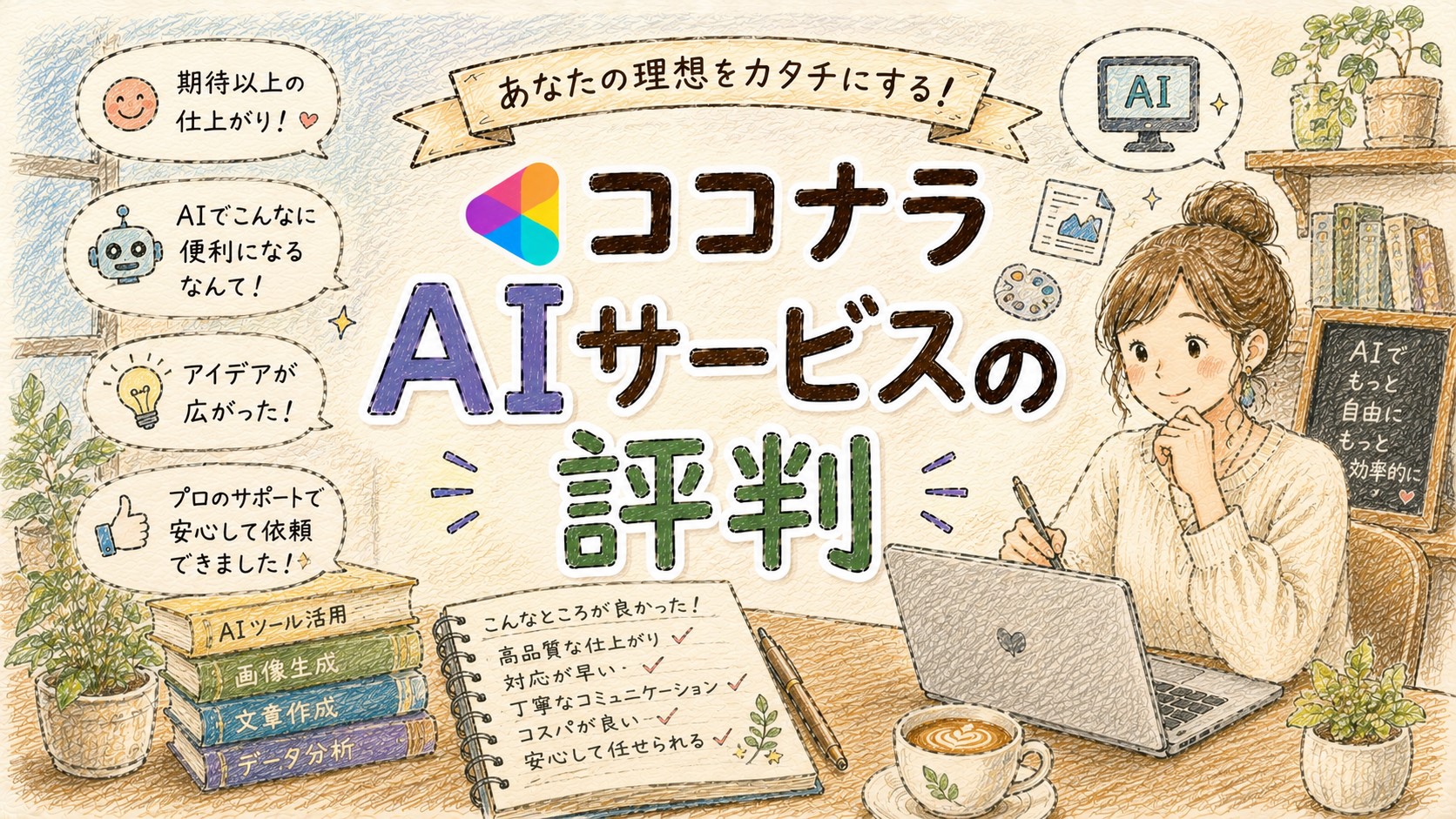 ココナラAIサービスの評判