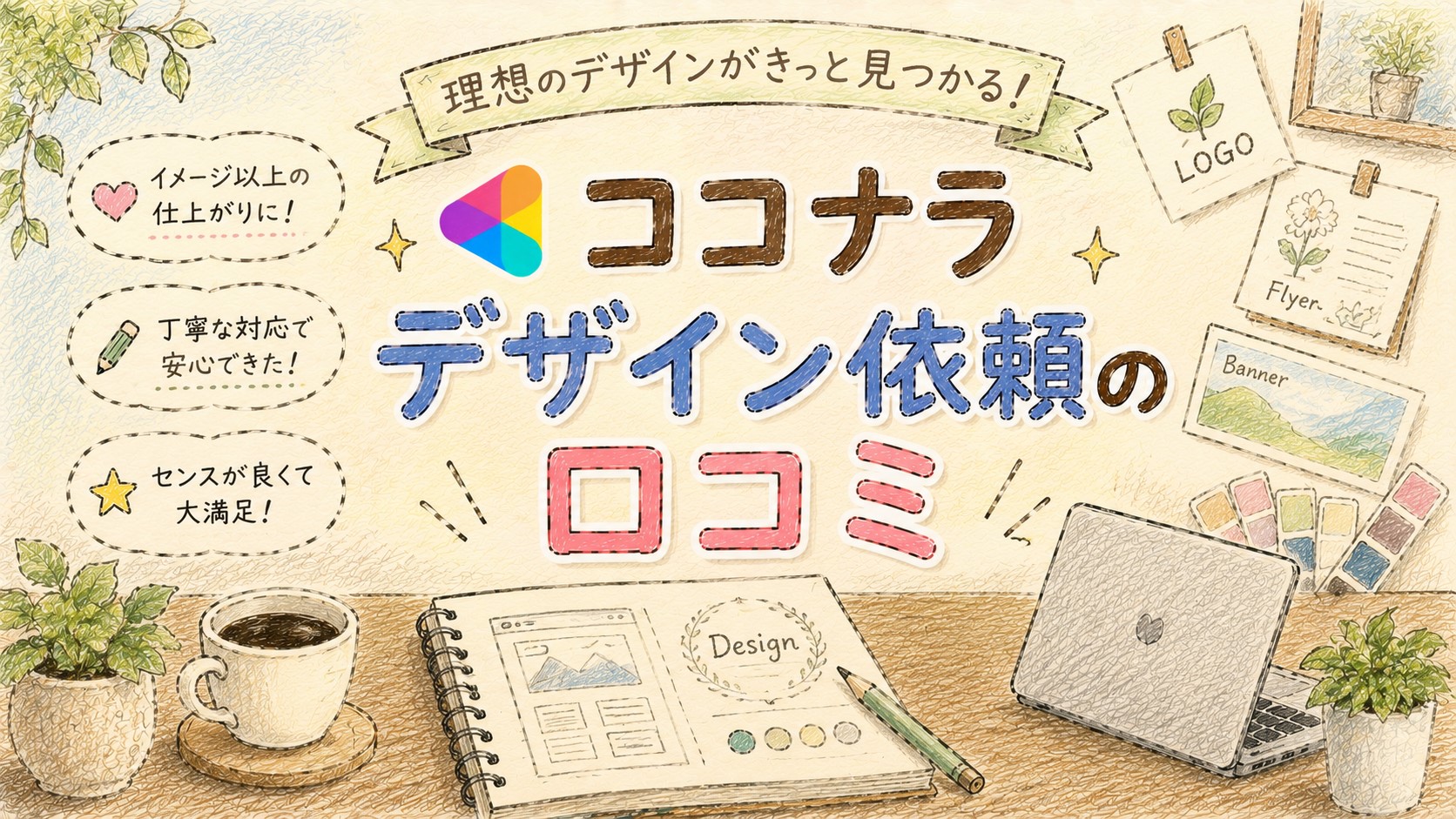 ココナラデザイン依頼の口コミ