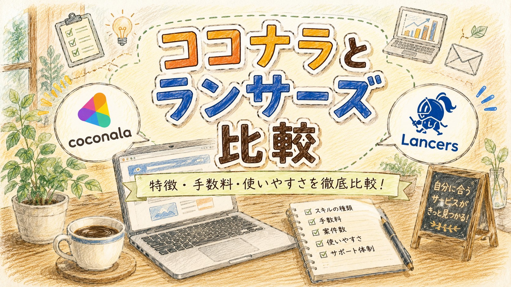 ココナラとランサーズ比較