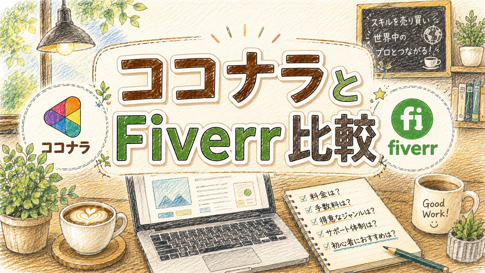 ココナラとFiverr比較